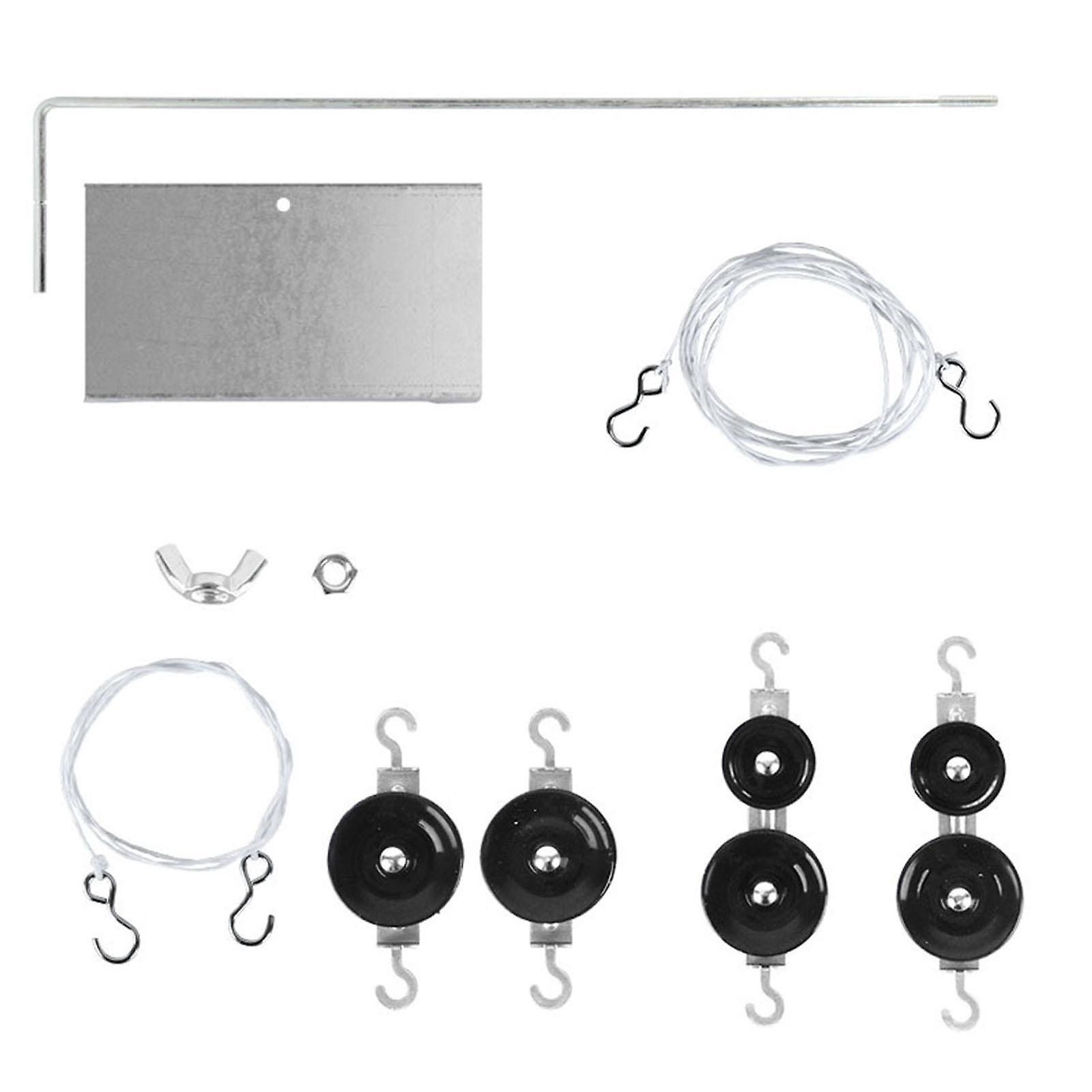 Physics Pulley Set Portable with Base Pulleys Block for Home School Students