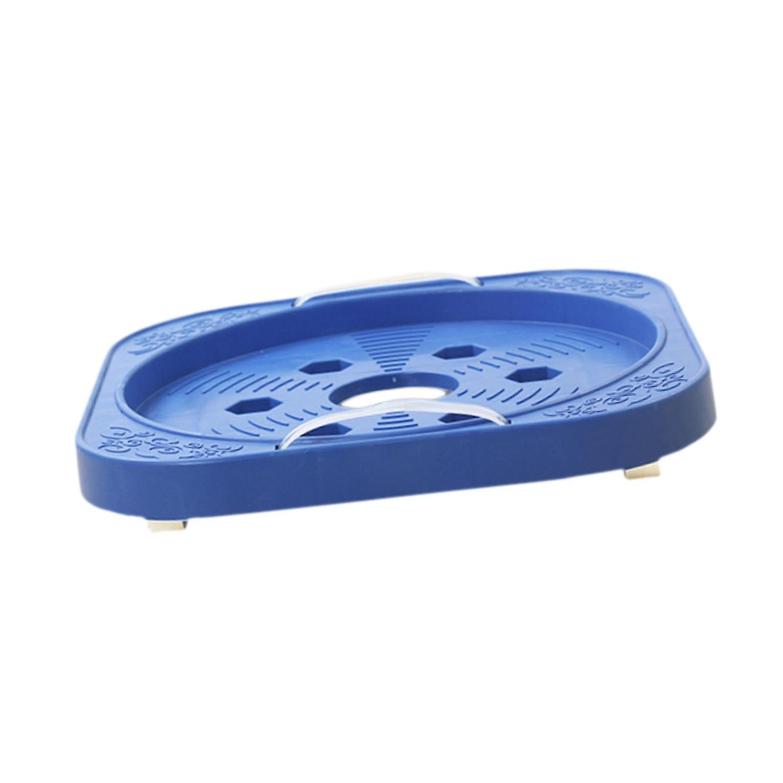 Movable Gas Cylinder Base PP with Handles for Gas Bottle Potted Plants Vases Blue