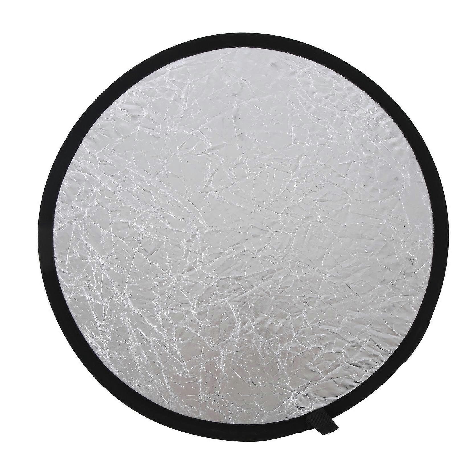 60cm / 23.6in 2 in 1 Photography Lighting Reflector Portable Collapsible Photo Studio Reflector with Carrying BagGold and Silver 