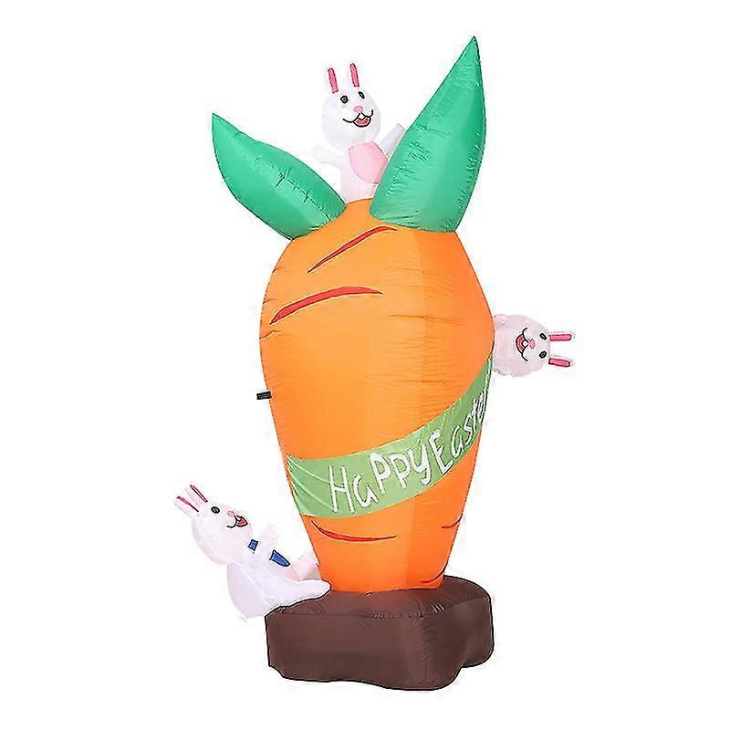 Decorative Patio Props Easter Party Props Carrot Bunny Inflatables