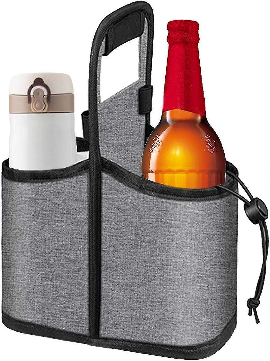 Drink Bag Carrier | Insulated Cup Carriers For Drinks | Reusable Beverage Carrier With Removable Dividers For Takeout, Picnics, Travel, Camping Suppli