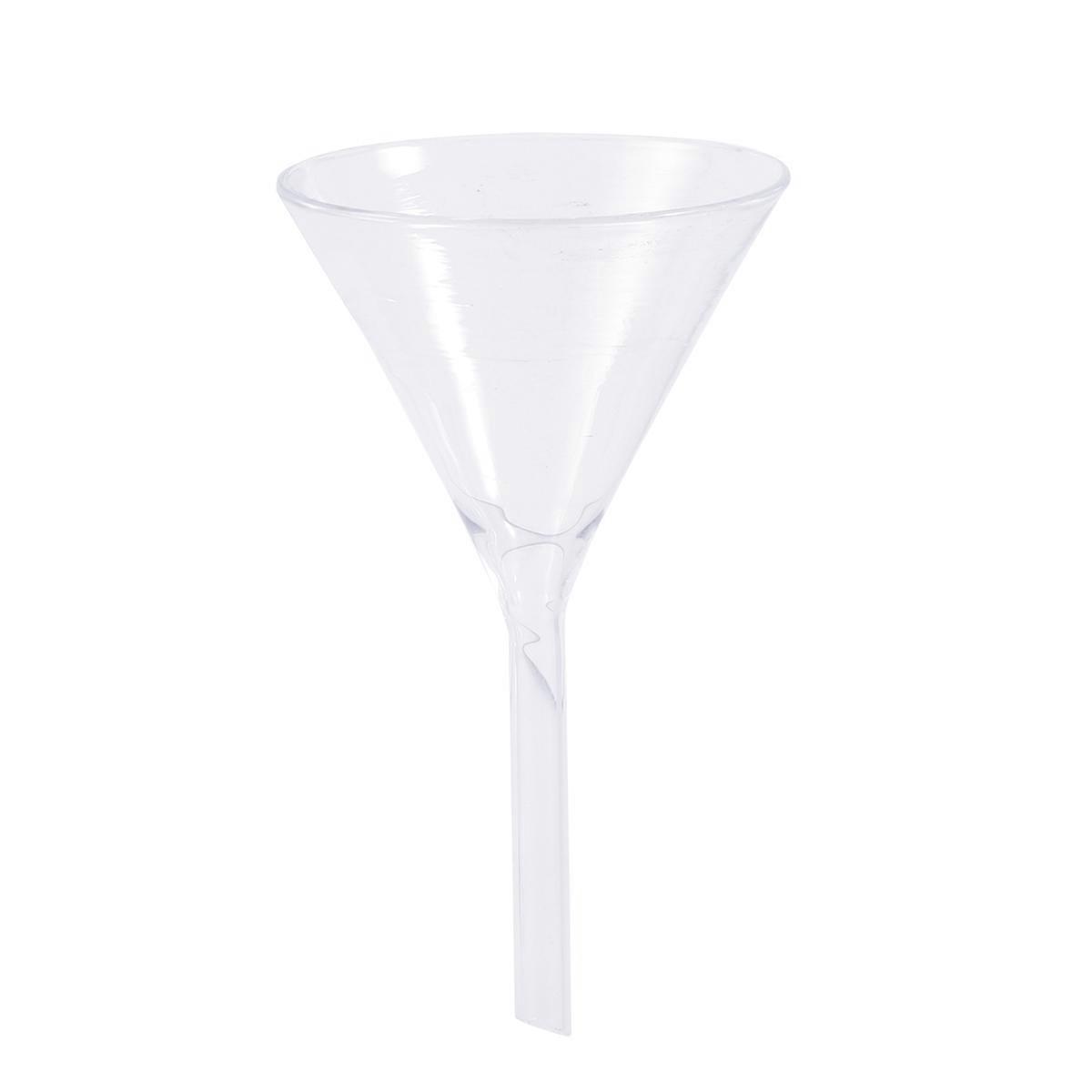 Glassware Labware Analytical Chemistry Feeding Funnel Liquid or Solid Triangle Funnel Thick High Temperature Resistant Tool 60MM
