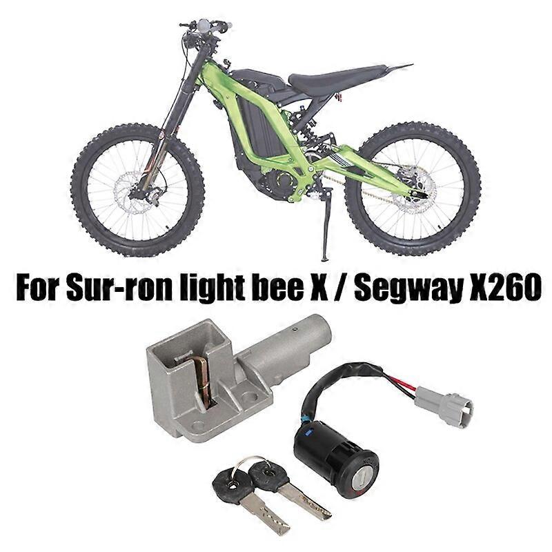 Motorcycle Off-Road Bike Plug&amp;Play Ignition Switch Seat Lock Key Set