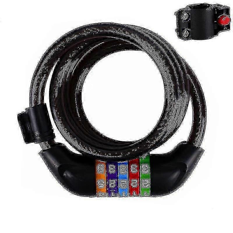 Barnesikkerhet sykkellås, fargerik Combination_Dec