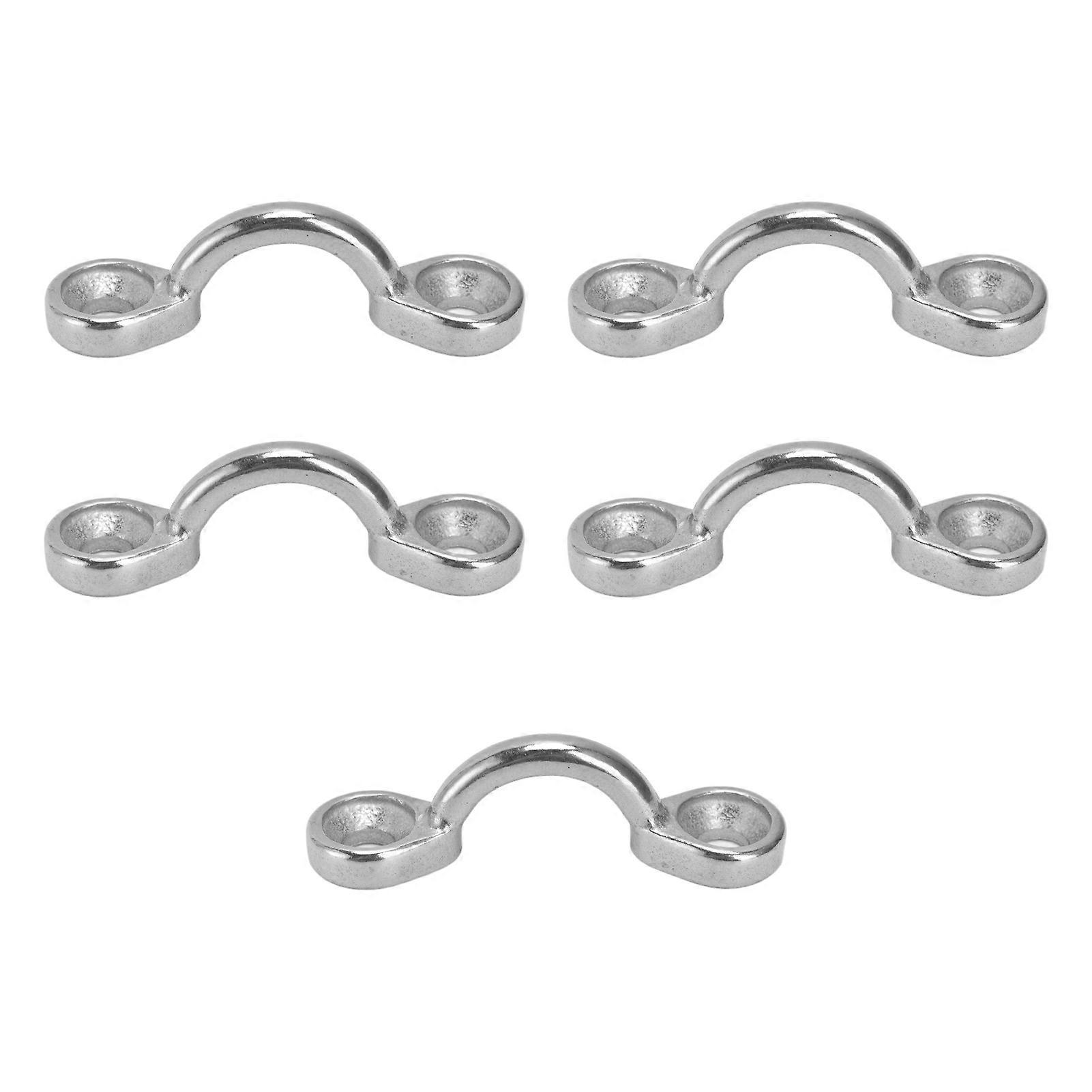 5 Pz Deck Loop Strap In Acciaio Inox 316 Pad Eye Tie Down Anchor Marine Kayak Canoa Rigging 5mm