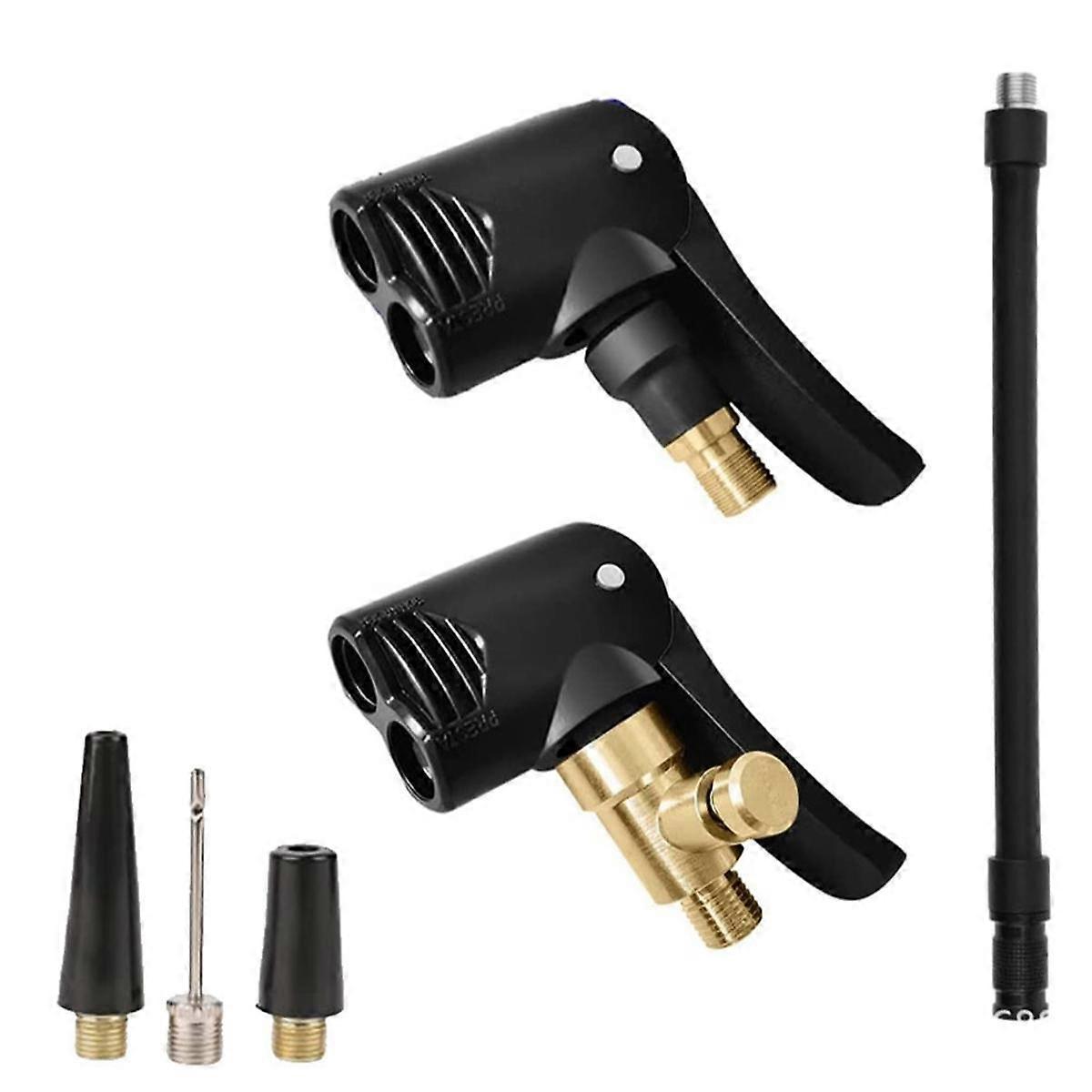 Cykelluftmunstycke, luftpumpdäckluftmunstycke, luftchuck för luftpumpkonvertering två i ett