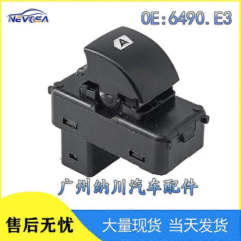 6490.E3 מתאים למתג הרמת חלון 08-18 פיג'ו פרטנר מתג בקרת חלונות חשמלי