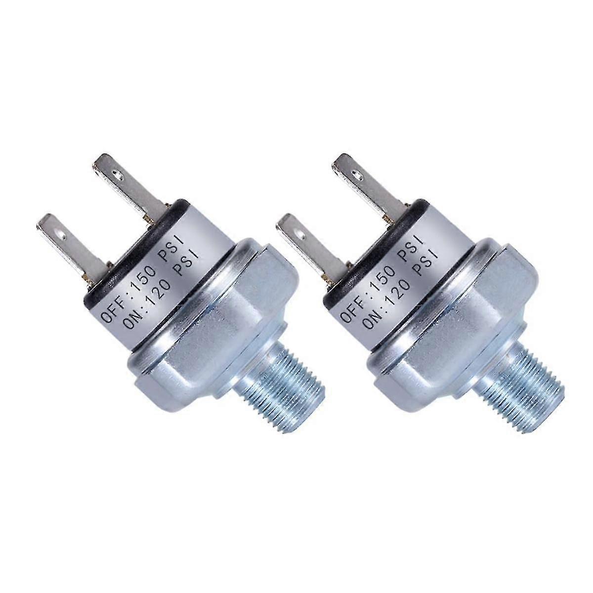 מתג לחץ אוויר 120-150 PSI מתג לחץ 1/8in-27 NPT DC24V 12V מתג לחץ מדחס אוויר