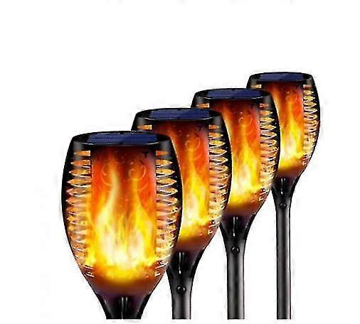 4pcs Waterproof Landscape Garden Pathway Solar Charging Light