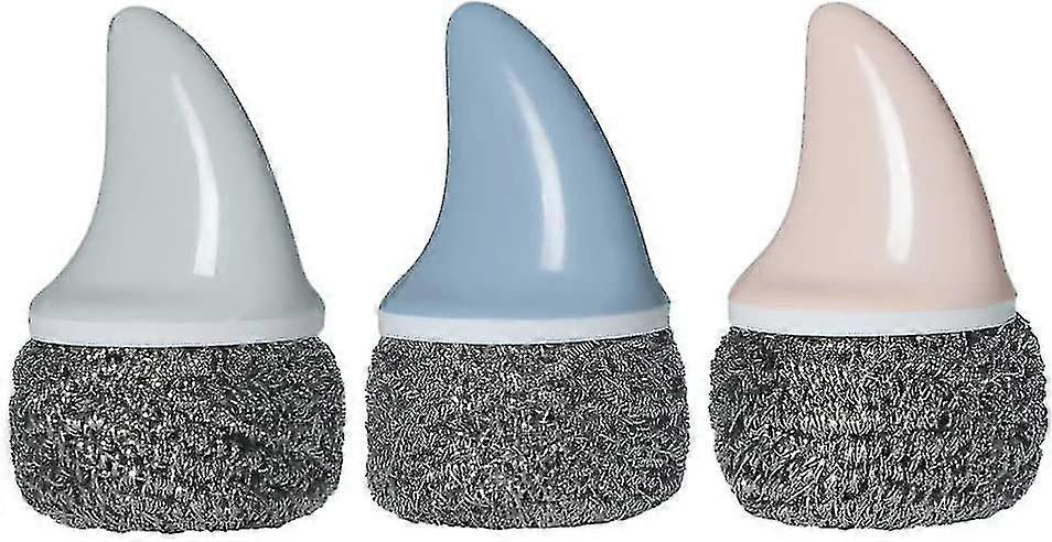 3 stykker rustfritt stål wire svamp