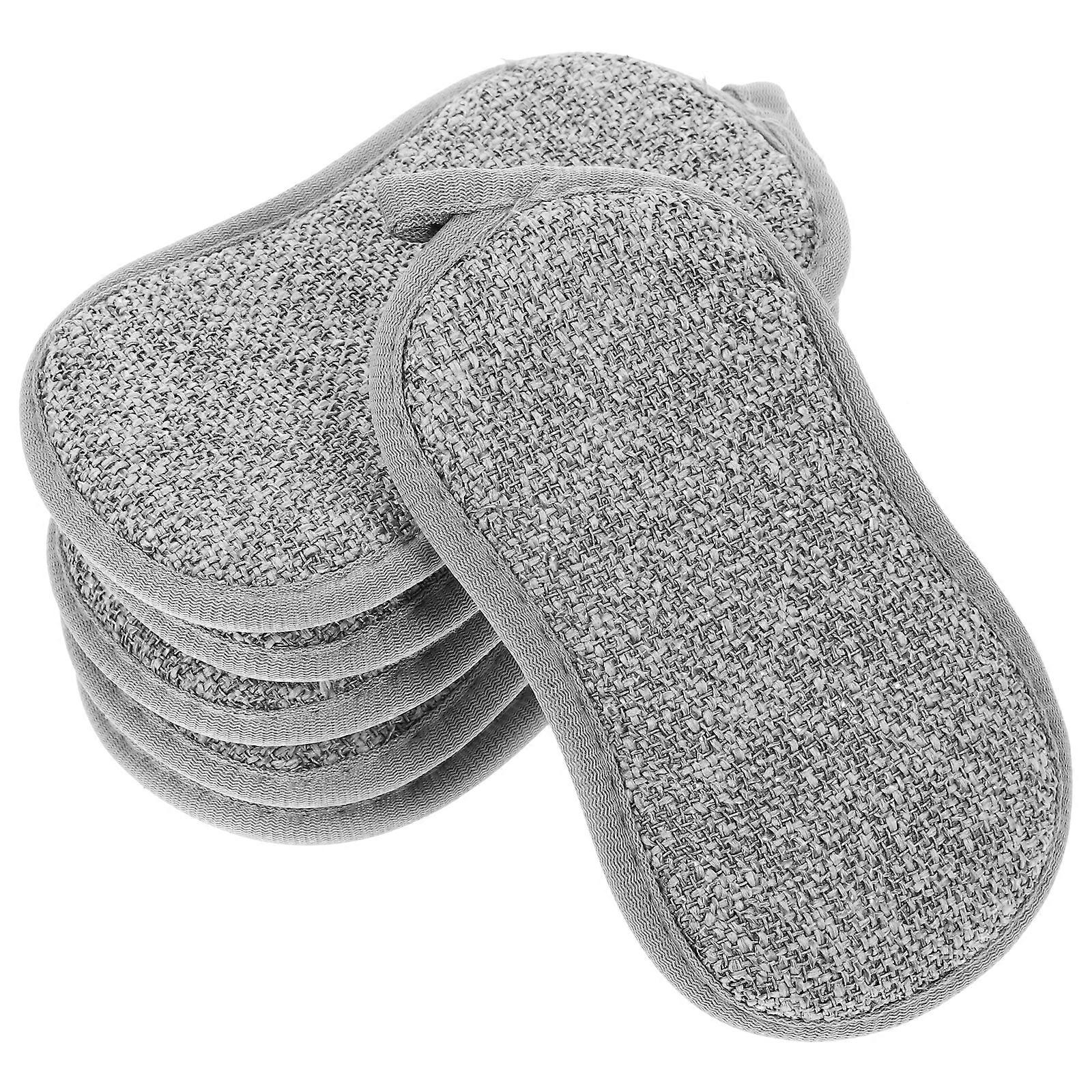 6pcs Household Scrub Sponges Multi-function Cleaning Sponges Convenient Dish Sponges
