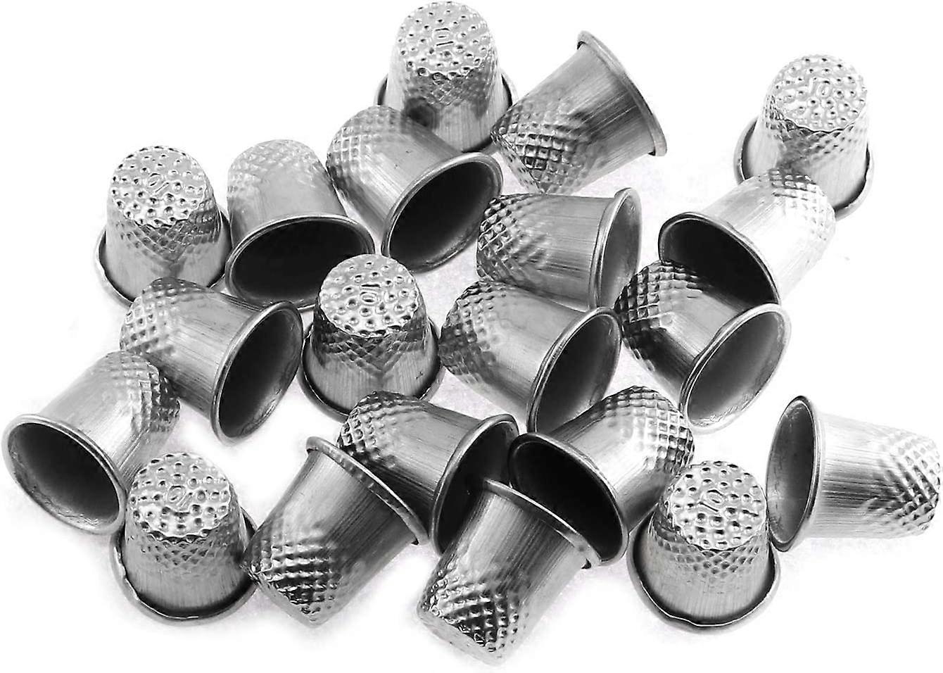 20kpl ompelusormustimet sormensuojatyökalu metalli DIY käsintehdyt tarvikkeet