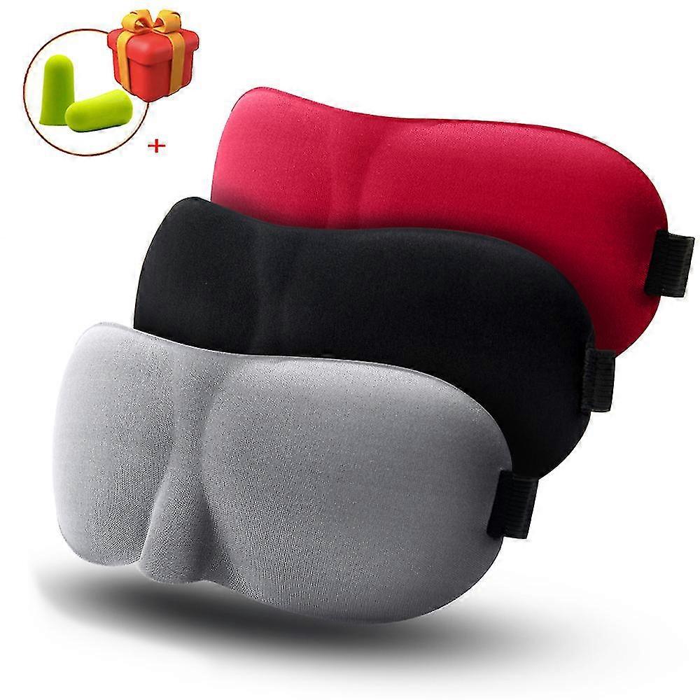 1/3 Pcs Sleep Mask Blindfold Sleeping Aid 3d Soft Memory Foam Eye Mask For Sleeping Travel Blockout Light Slaapmasker Eye Cover