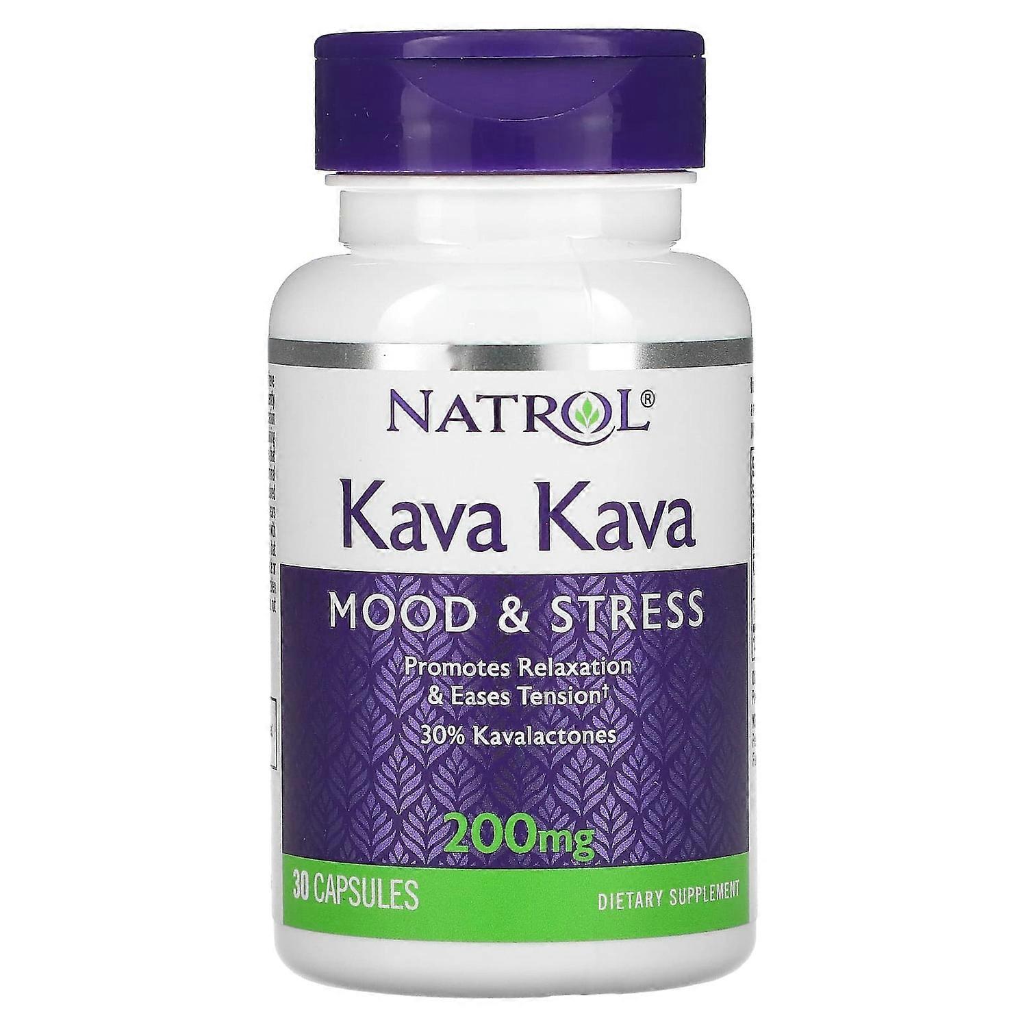 Natrol, Kava Kava, 200 mg, 30 Capsules
