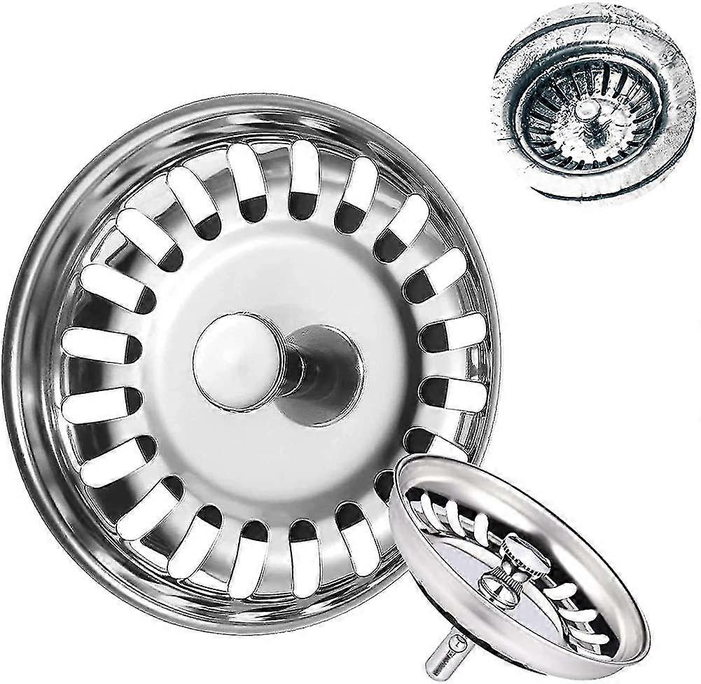 Kitchen Sink Strainer Kitchen Sink Plug, 2 Pack Universal Sink Plugs Bath Plug