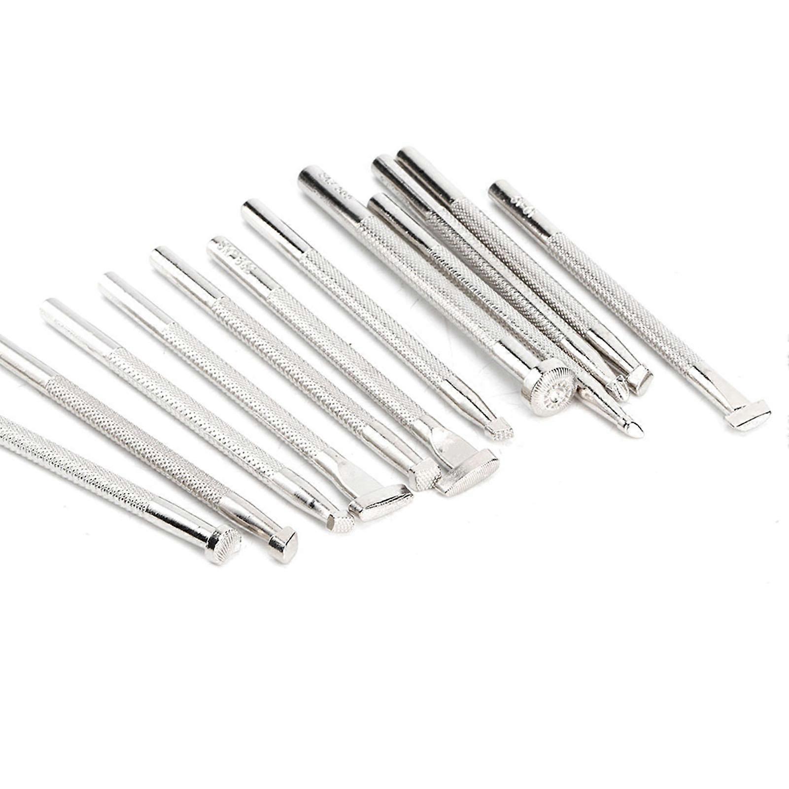12PCS Leather Engraving and Embossing Tools Leather Working Stamping Patterns Tool