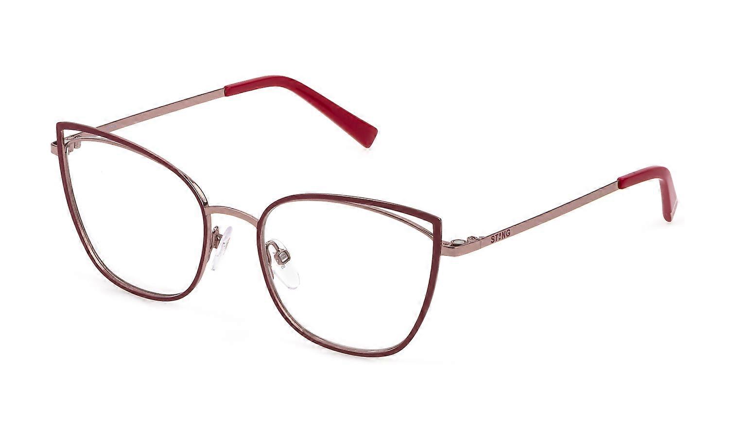 Eyewear Frames Sting VST394 08P2 ROSA PESCA LUCIDO C/PARTI COLORATE 53/18/135 WOMAN