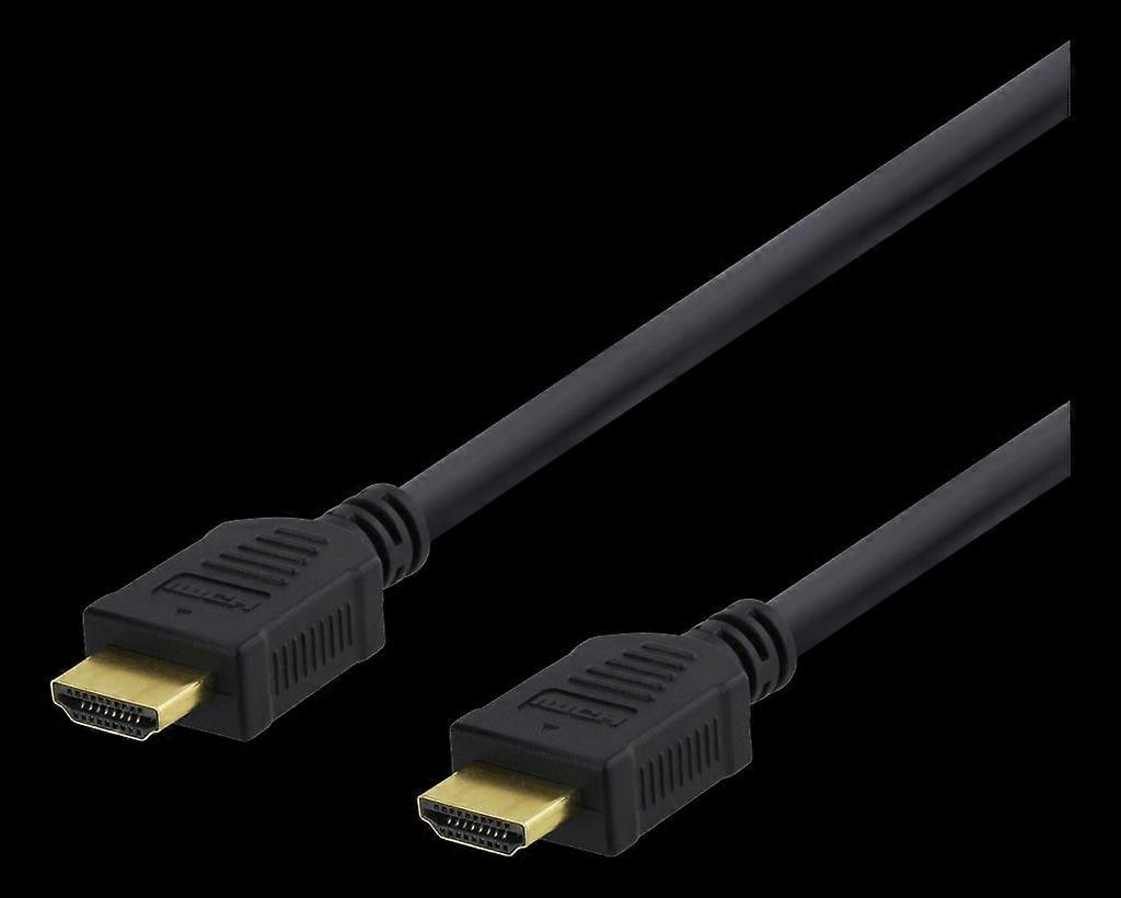 DELTACO High-Speed HDMI Cable, 7m, Ethernet, 4K UHD, Black