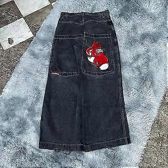 Jnco Baggy Jeans Hip Hop Rock Pattern Men Women 2024 New Fashion