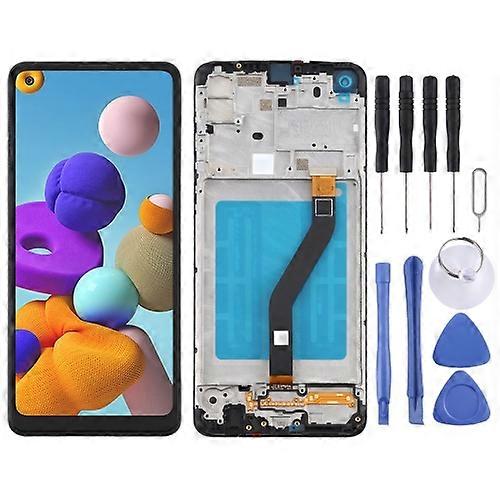 LCD Screen for Samsung Galaxy A21 / SM-A215 Digitizer Full Assembly with Frame