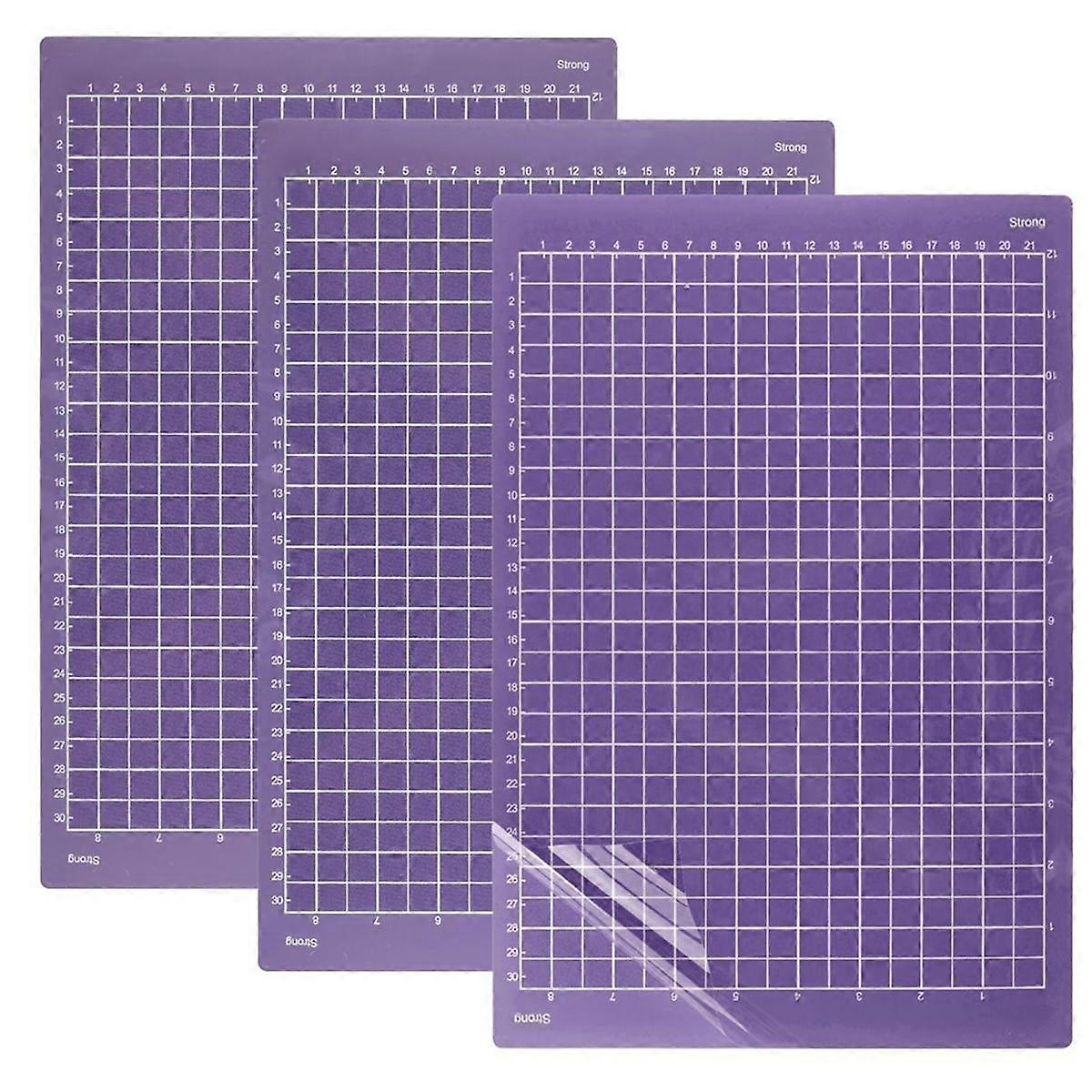 8.5x12inch Cutting Mat (Strong Grip), 3pcs Adhesive Cutting Mats Reusable Strong Grip Machine Mat R