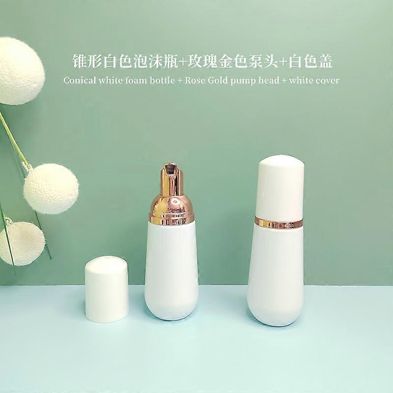 30PCS/60ml Plastic Refillable Empty Cosmetic Foam Pump Bottle Container Cleanser Makeup Travel Bottle Soap Shampoo Foaming Cone