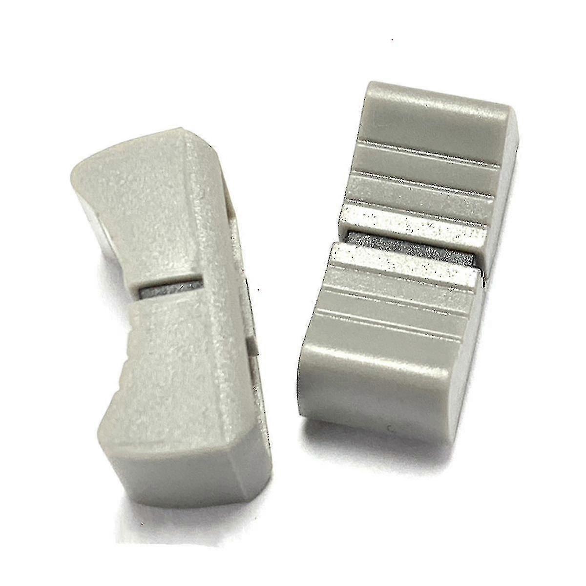 20pcs Console Mixer Slider Fader Knobs Compatible With Potentiometer Gray Knob