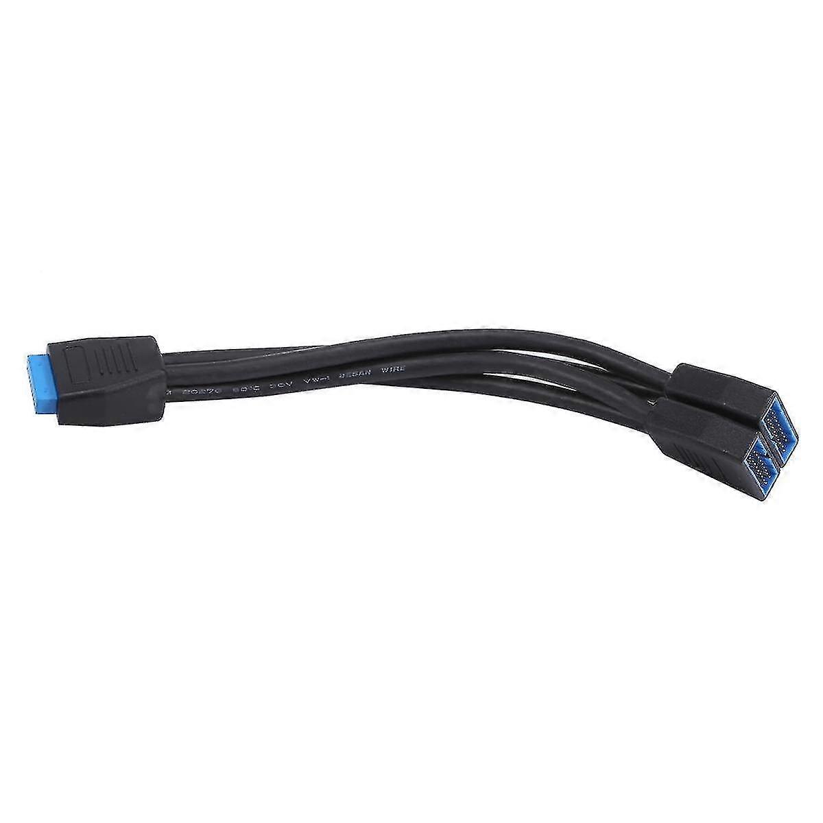 Motherboard Usb 3.0 19pin/20pin Header 1 To 2 Extension Splitter Cable 19pin Internal Extension Hea