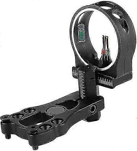 Tp1530 Basic Compound Bow Sight 3-pin Fiber Optics Without Sighting Light For Hunting Shooting Pure Black