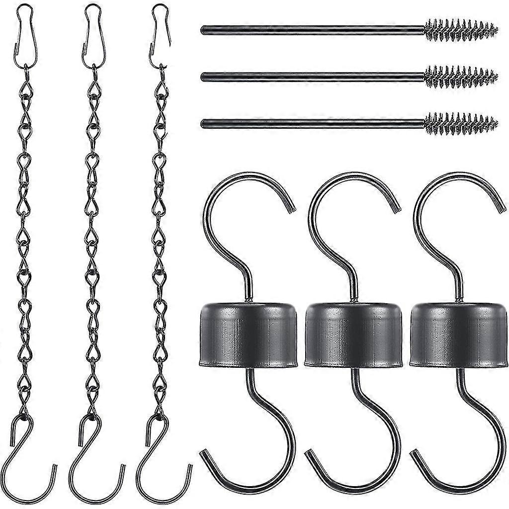 9 Pcs Hummingbird Feeders Accessory Set Ant Guard Moat Hooks Hanging Chains Humm