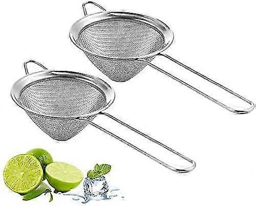 Fine Mesh Strainer For Bar -stainless Steel Conical Strainer For Cocktail Drink Bar Strainers Bartender Bar Tool, 3.1" Inch (2 Pcs)