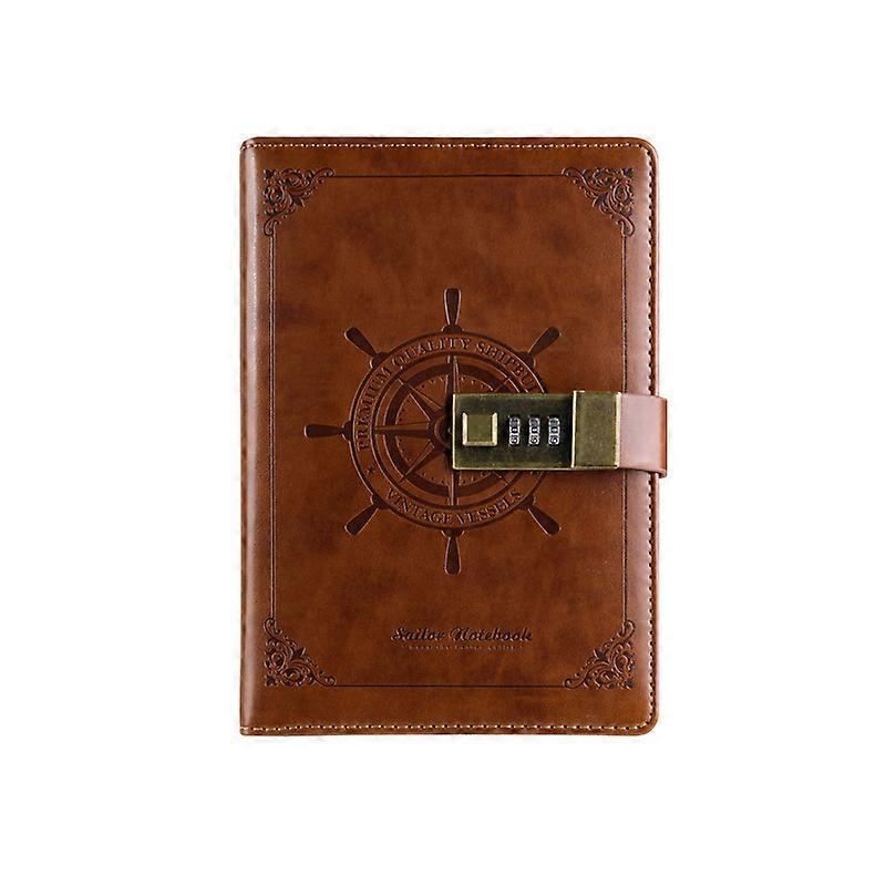 Notebook B6 Diary with Lock Leather Journal Notebook for Personal Daily Arrangement Journaling Work Record
