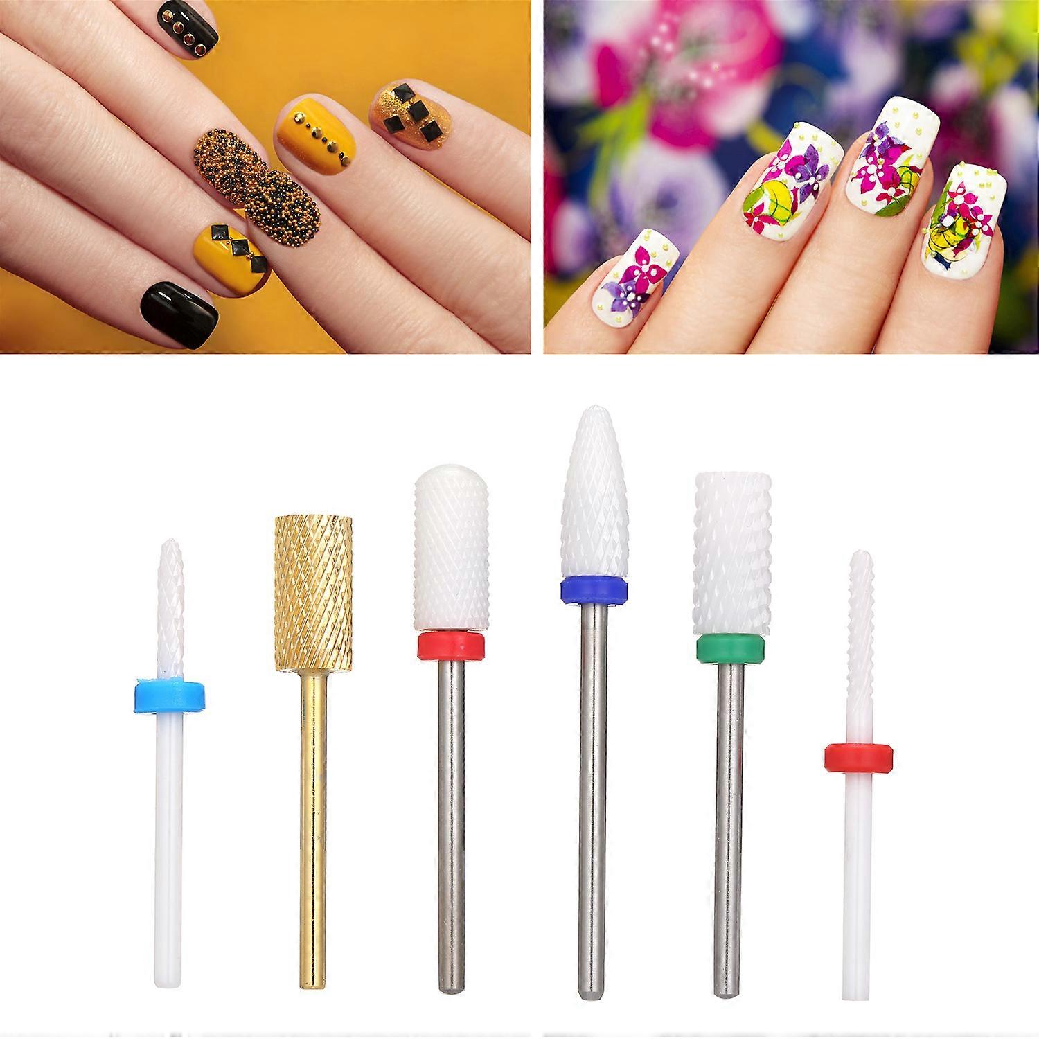 Nail polishing set 6 pieces nail polishing head nail polish remover electric polishing machine accessories