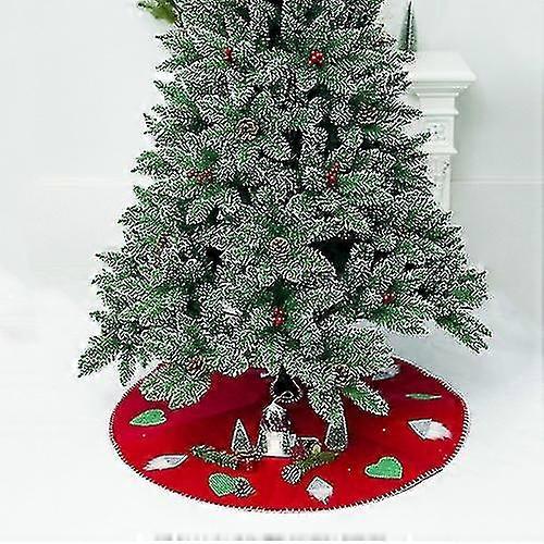 2 Pcs Christmas Tree Bottom Decoration Tree Skirt Festival Layout Props, Size:100x100cm