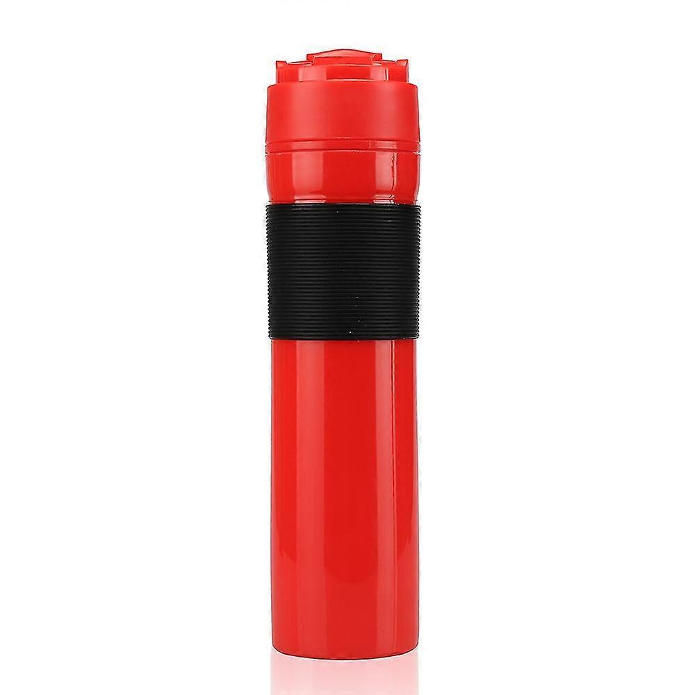350ml Φορητό πιεστήριο καφέ Σετ τσαγιού Καφέ Brewer Travel Φλιτζάνι καφέ (μαύρο) (santanxing)