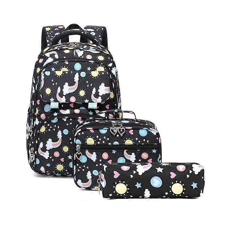 Atuto 3 pcs/set cartable pour filles enfants sac à dos cartables Boîte à lunch adolescente écolier a