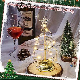 アイアン ツリー ランプ 1 2個クリスタルクリスマスツリーテーブル