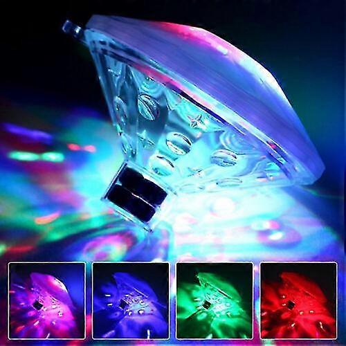 Underwater Hot Tub RGB Colorful LED Floating Bath Lights Lazy Spa Disco Lamp - Optimize for Google Shopping, Adherence to Google Ad Policies