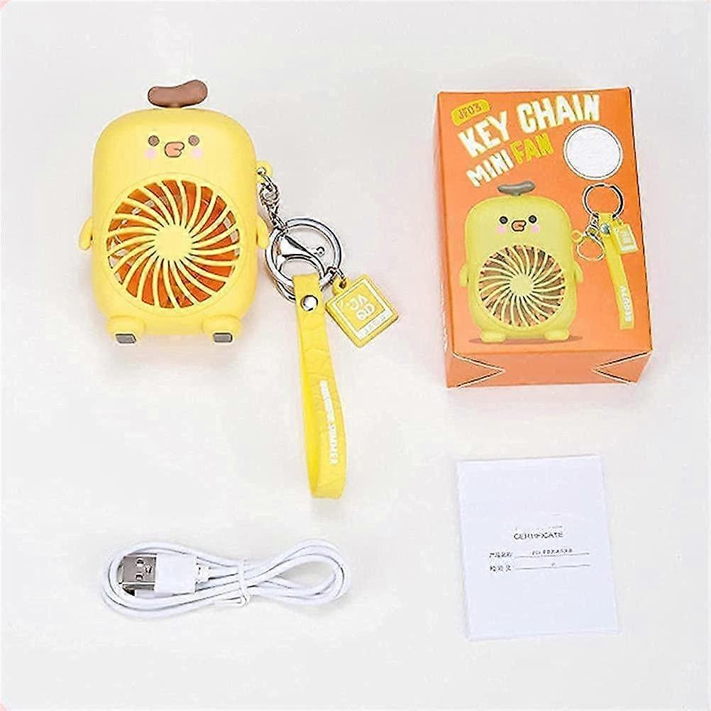 Keychain Mini Fan,Rechargeable Personal Fan,Summer Creative USB ...