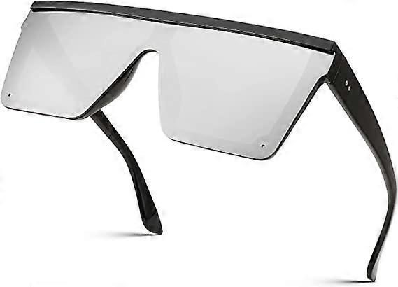Oversized Sonnenbrille Herren Damen Flat Top Square Trendy Visor Shades UV400 B2470