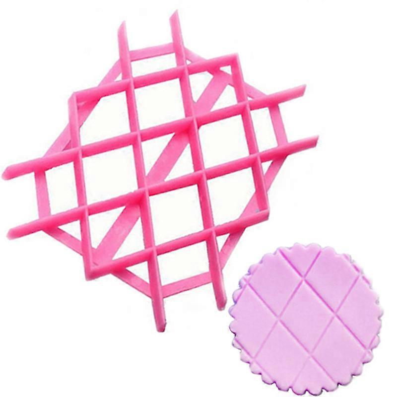 New Curvy Diamond Check Cake Art Stamp Flip Floral Stamp Cookie Stamp Die
