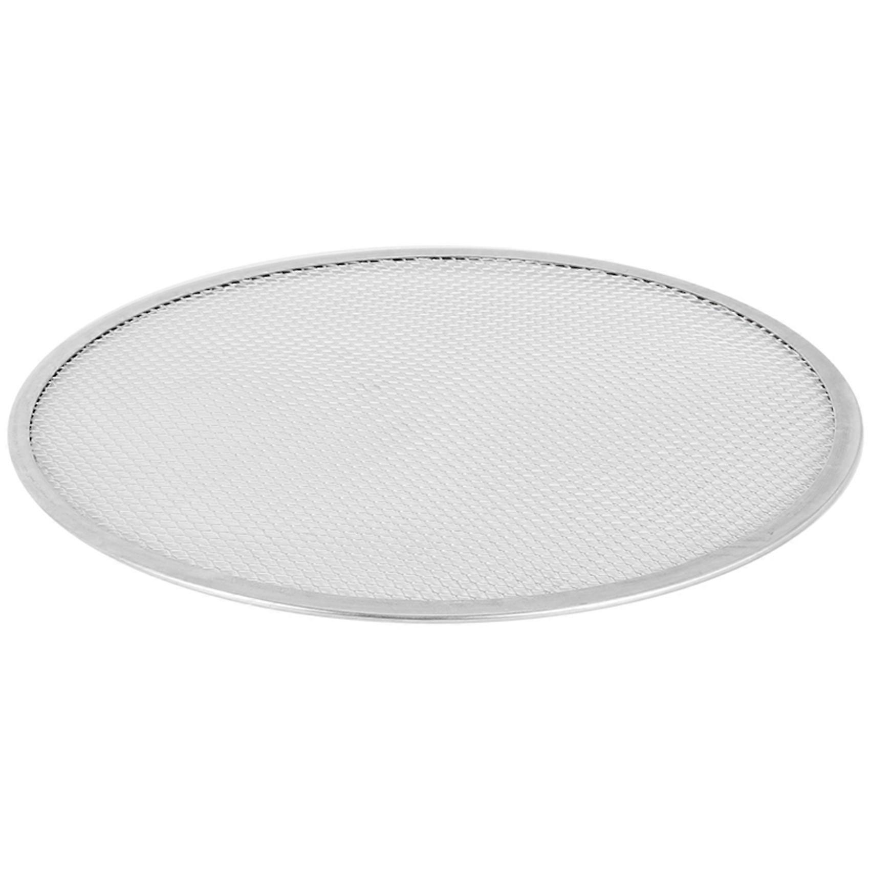 Professional Round Pizza Oven Baking Tray Barbecue Grate Nonstick Mesh Net(14 Inch)