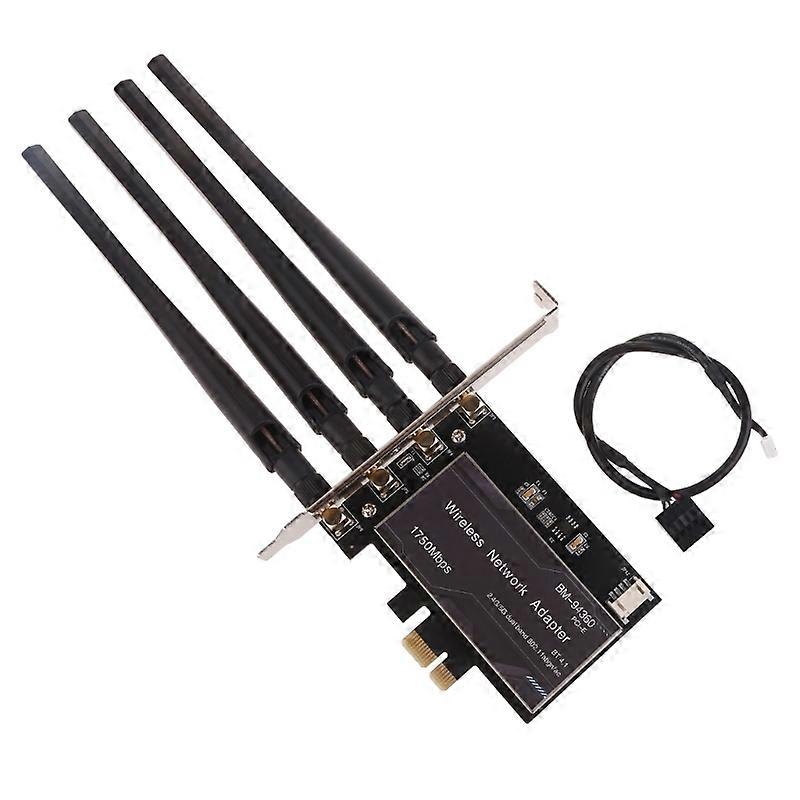 1750mbps Networks Card Wireless Networks Card PCIE Wifi Adapter 2.4Ghz/5Ghz