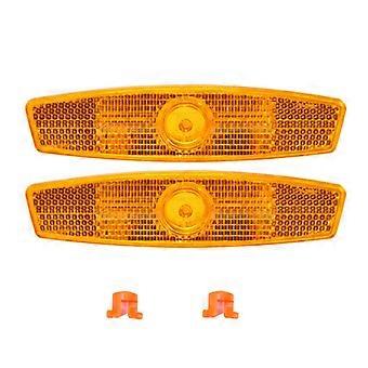 Fiets fiets wiel reflector veiligheidsspaak reflecterende mount vintage clip waarschuwing