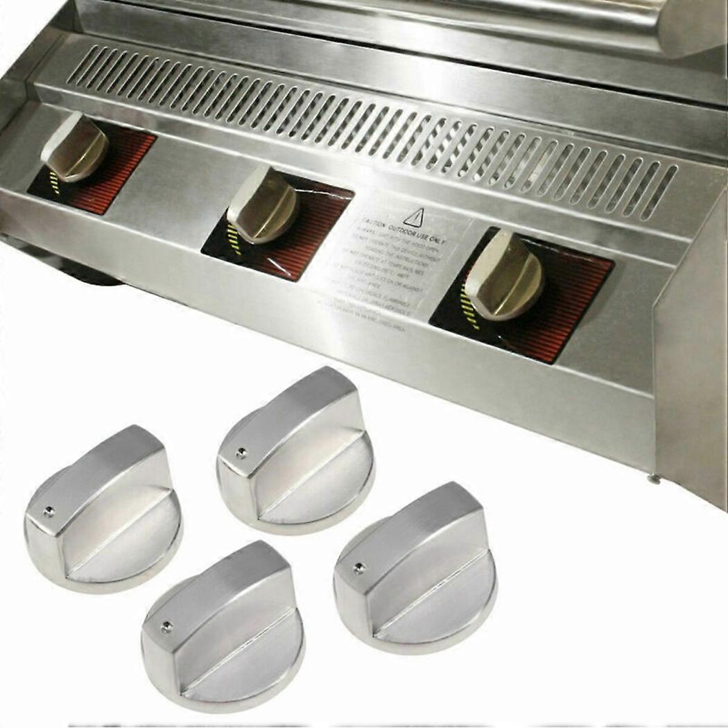4*6mm Universal Gas Stove Knobs Metal Silver Knobs Adapter Oven Switch Cooking Surface Control Locks Cookware Parts Replacement
