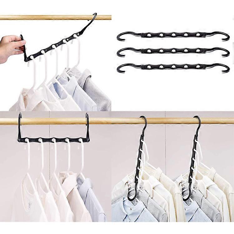 10pcs Multifunctional Magic Clothes Hanger Organizer Clothes Organizer Drying Racks