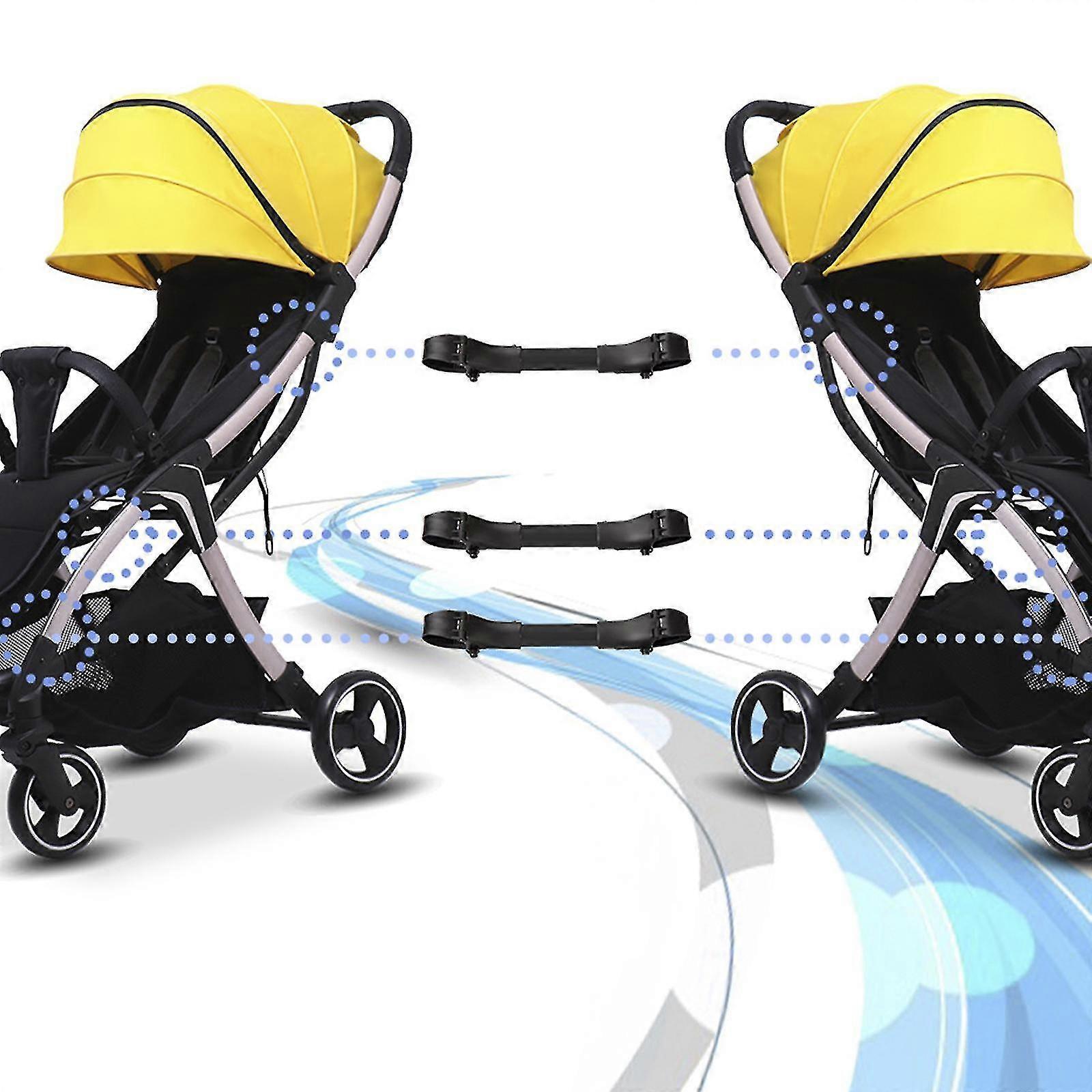 3pcs Universal Twin Baby Stroller Connector Prams Connecteurs pour une utilisation en extérieur