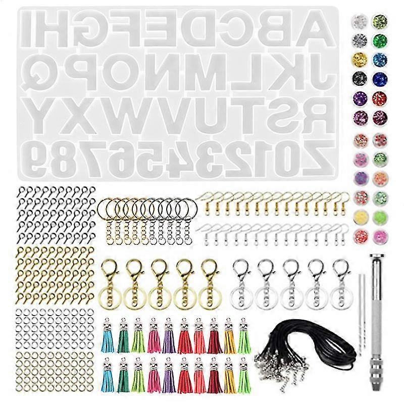 Alphabet Silicone Resin Keychain Molds