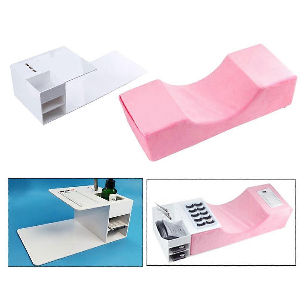 Eyelash Extension Neck Support Pillow Lash Grafting Sleeping Pillow W/Shelf