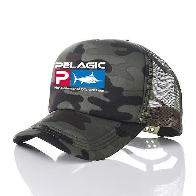 fashion Pelagic Fishing Trucker Cap Men Funny Pelagic Hat Baseball Cap men Cool Summer Unisex Mesh Net Caps CamouflageCostume Hats